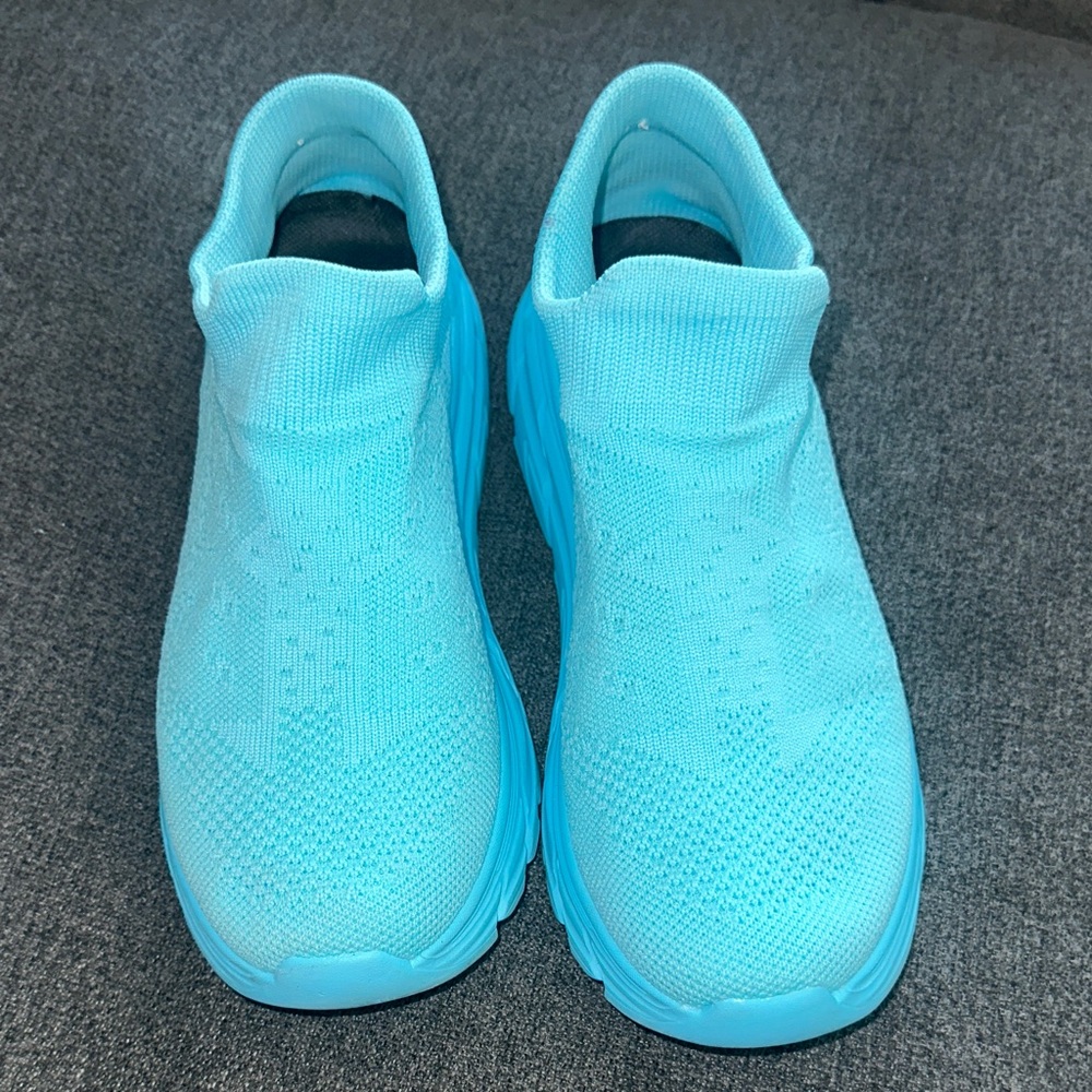 Blue Slip-On Sneakers